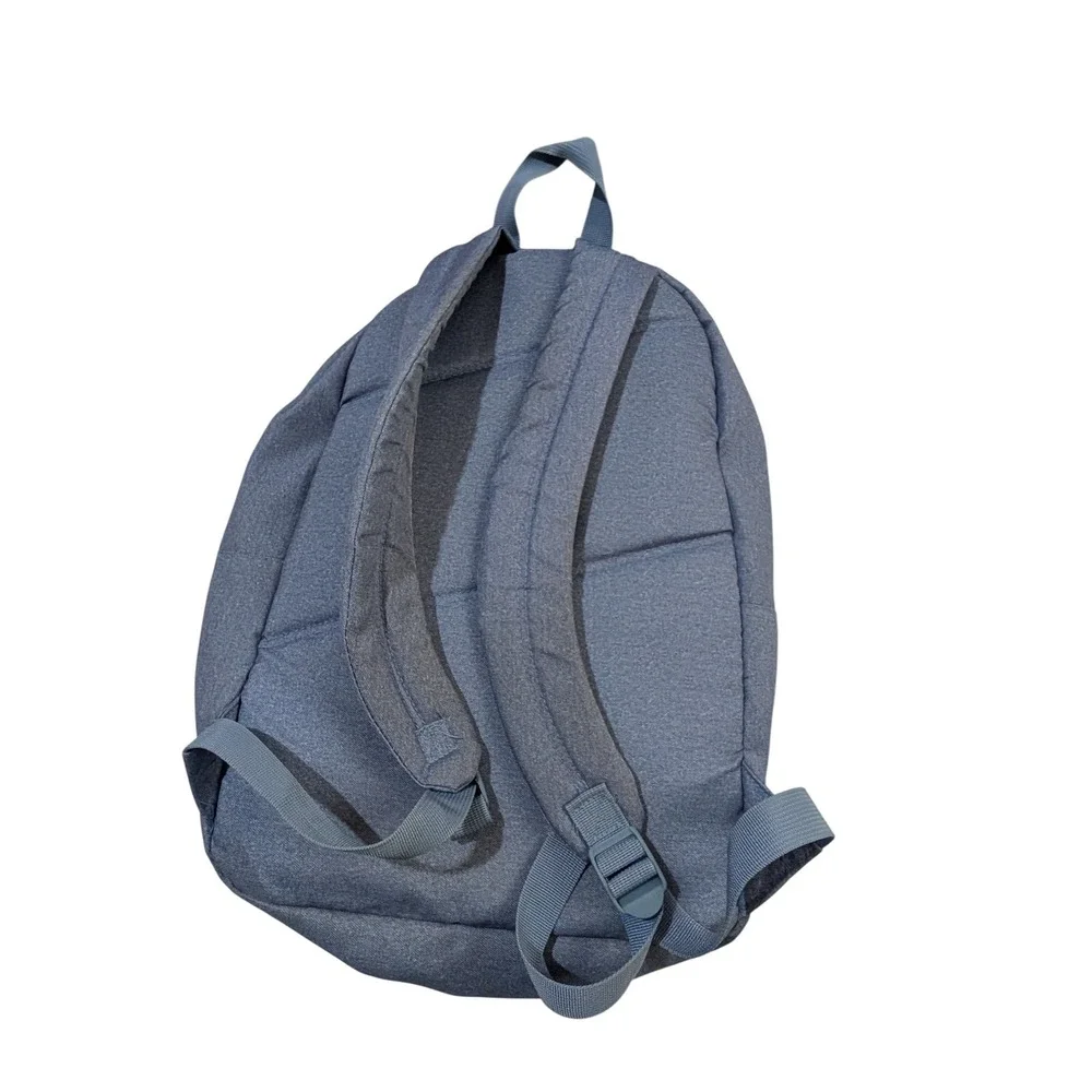 Walt Disney Pictures Blue Heathered Embroidered Logo Backpack School Travel Bag